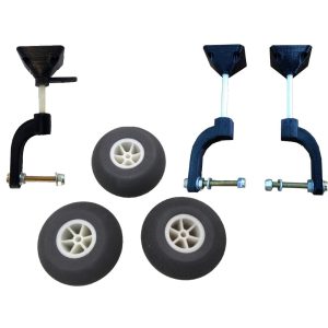 Trem De Pouso completo para Aeromodelo Elétricos Asa Baixa com 110cm de asa