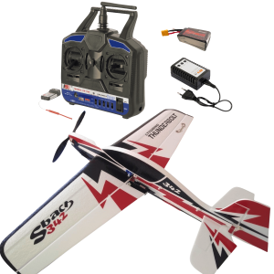 Aeromodelo Sbach Completo com toda Eletrônica, Rádio, Carregador e Bateria Montar e voar