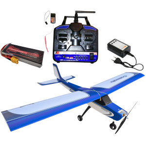 Aeromodelo Elétrico Calmato Asa Alta Horizon Completo 100cm Montar e Voar