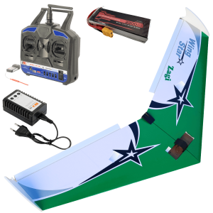 Asa Zagi Wing Star 100cm Completa Radio Carregador e Bateria