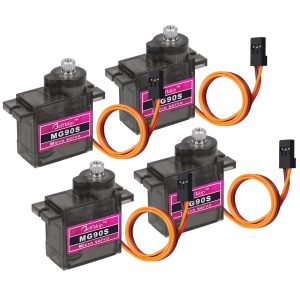 4 Micro Servo Motor 9g MG90 full Metal Similar Tower Pro Nfe