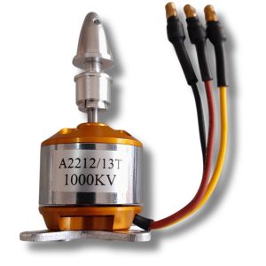 Motor Brushless A2212 1000kv Com montante cruz e spinner para Aeromodelo