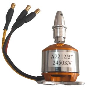 Motor Brushless A22-12 2450kv Com montante e spinner para asa zagi Pylon e jatinhos