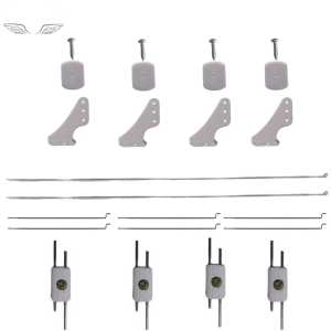 Linkagem Completa Para Aeromodelo Elétrico de 110cm com Horn Stopper Arames