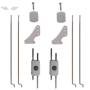 Kit Linkagem Completa Para Asa Zagi com Horn Stopper Arame 1,2mm