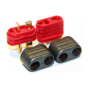 1 Par de Conector Plug T-dean com capa 1 Macho +1 fêmea Modelismo