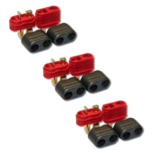 3 Pares de Conector Plug T-dean com capa 3 Macho + 3 fêmea Modelismo