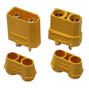 1 Par Conector Plug de Energia XT90 Com Capa Alta Corrente 1 Macho +1 fêmea