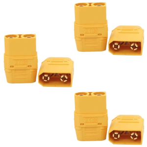 3 Pares Conector Plug de Energia XT90 Com Capa Alta Corrente 3 Macho +3 fêmea