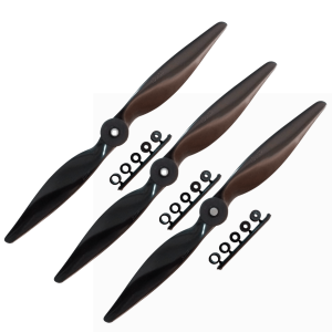 3 Hélice MHS FLY 10x5 para aeromodelo com Motor Elétrico 900kv-1200kv