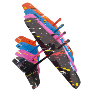 4 Avião de brinquedo Planador De Voo Livre Arremessado De Plástico modelo Pequeno