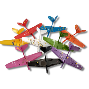 5 Avião de brinquedo Planador De Voo Livre Arremessado De Plástico modelo Pequeno