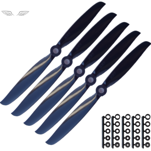 5 Helice 6/4 Sport Nylon Mhs Fly Nacional Para Aeromodelo Asa Zagi Jatos