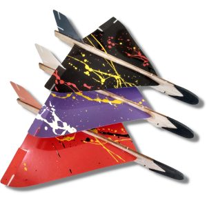 3 Avião Planador De Voo Livre Brinquedo Modelo Delta Com Estilingue Eventos Brinde