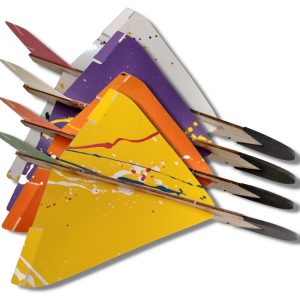 5 Avião Planador De Voo Livre Brinquedo Modelo Delta Com Estilingue Eventos Brinde