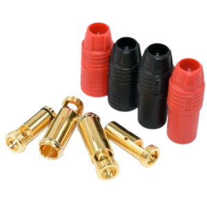 2 Pares Conector As150 7mm Amass Anti Faísca 150a 2 Vermelho e 2 Preto