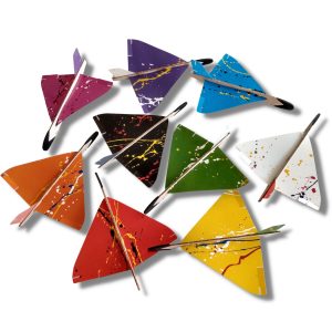 10 Avião Brinquedo Planador De Voo Livre Modelo Delta Com Estilingue para Crianças