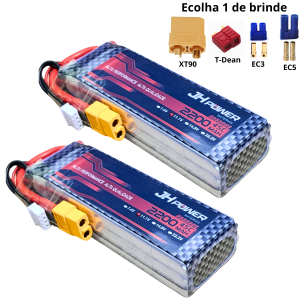 2 Bateria lipo 3s 11.1v 2200mah 45c JH Power Aeromodelo Drone Airsoft