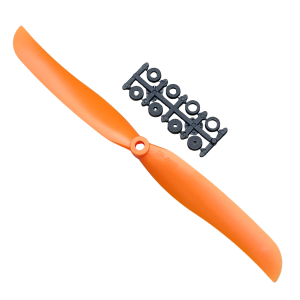 Hélice EP-9050 Laranja com Anéis de eixo Aeromodelo Elétrico
