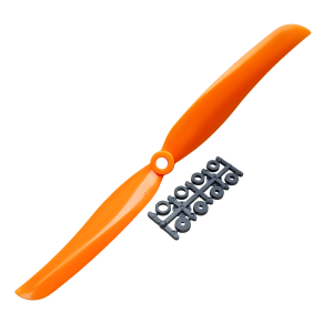 Hélice EP-8060 8x6 Laranja Anéis de eixo Aeromodelo Elétrico