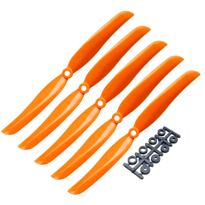 5 Hélices EP-8060 Laranja Anéis de eixo Aeromodelo Elétrico