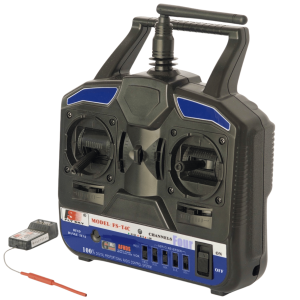 Radio FlySky FS-T4C com receptor