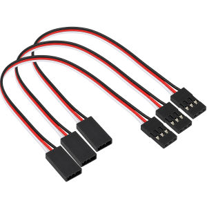 3 Cabo Extensão de Servo 15cm 26awg Siliconado Aeromodelo RC