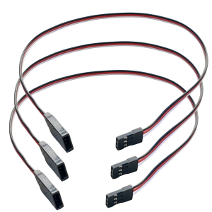 3 Cabo Extensão de Servo 30cm 26awg Siliconado Aeromodelo RC