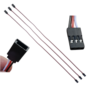 3 Extensão de Servo 50cm 26awg 3 Vias Siliconado Aeromodelo