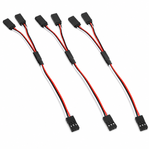 3 Cabo Y Extensão Servo 30cm 26awg Siliconado Aeromodelo RC