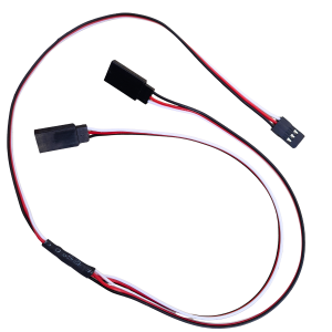 1 Cabo Y Extensão Servo 50cm 26awg Siliconado Aeromodelo RC