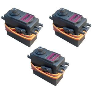 3 Servos Metal Digital MG996R 15kg Alto Torque 180º 4.8-6v