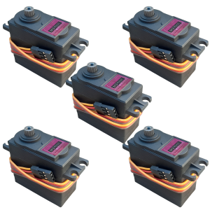 5 Servos Metal Digital MG996R 15kg Alto Torque 180º 4.8-6v