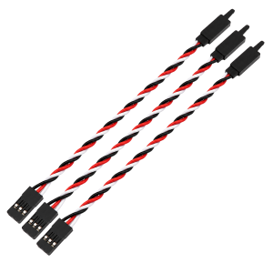 3 Extensão de Servo 15cm 22awg Torcido Com Trava Heavy Duty