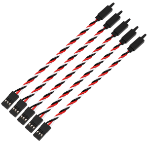 5 Extensão de Servo 15cm 22awg Torcido Com Trava Heavy Duty