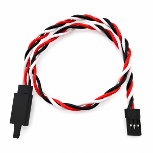 1 Extensão de Servo 30cm 22awg Torcido Com Trava Heavy Duty