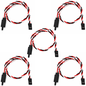 5 Extensão de Servo 30cm 22awg Torcido Com Trava Heavy Duty