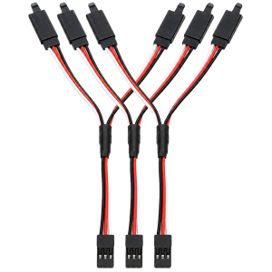 3 Extensão Y Servo 15cm 22awg Siliconado Heavy Duty C/ Trava