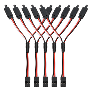 5 Extensão Y Servo 15cm 22awg Siliconado Heavy Duty C/ Trava