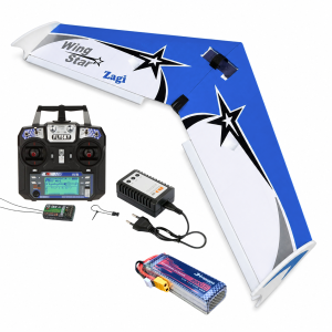 Asa Zagi wing Star 100cm Completa Radio Carregador e Bateria