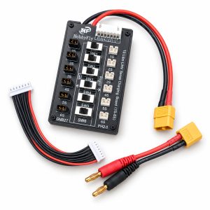 Placa Série HobbyFly 1S LiPo LiHV GNB27 PH2.0 com cabos — Capa Conjunto Completo