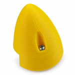 Spinner plástico 38 mm para aeromodelo elétrico — spinner amarelo