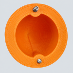 Spinner plástico 38 mm para aeromodelo elétrico — detalhe interior