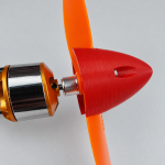 Spinner plástico 38 mm para aeromodelo elétrico — aplicacao motor e helice