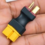 Conector adaptador XT60 Fêmea para T-Dean Macho Energia 60A — 20260929 161403 melhorada