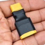 Conector adaptador XT60 Fêmea para XT90 Macho Energia 60A — 20260929 162649 melhorada
